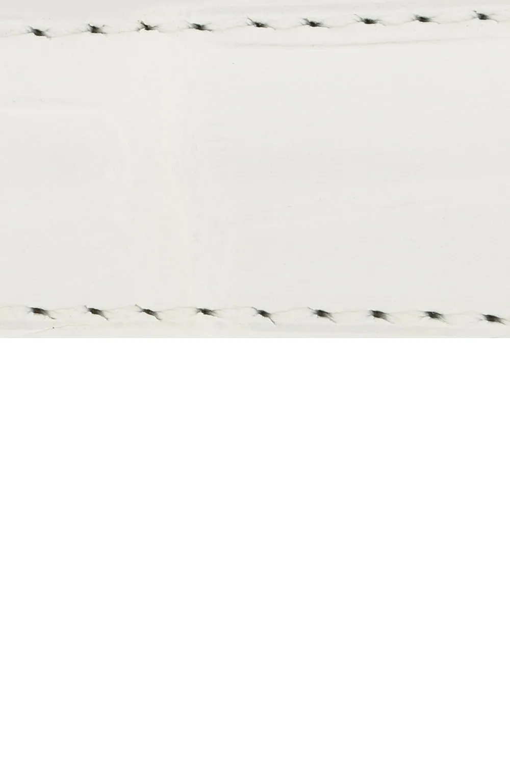 Hirsch EARL Genuine Alligator Watch Strap in WHITE