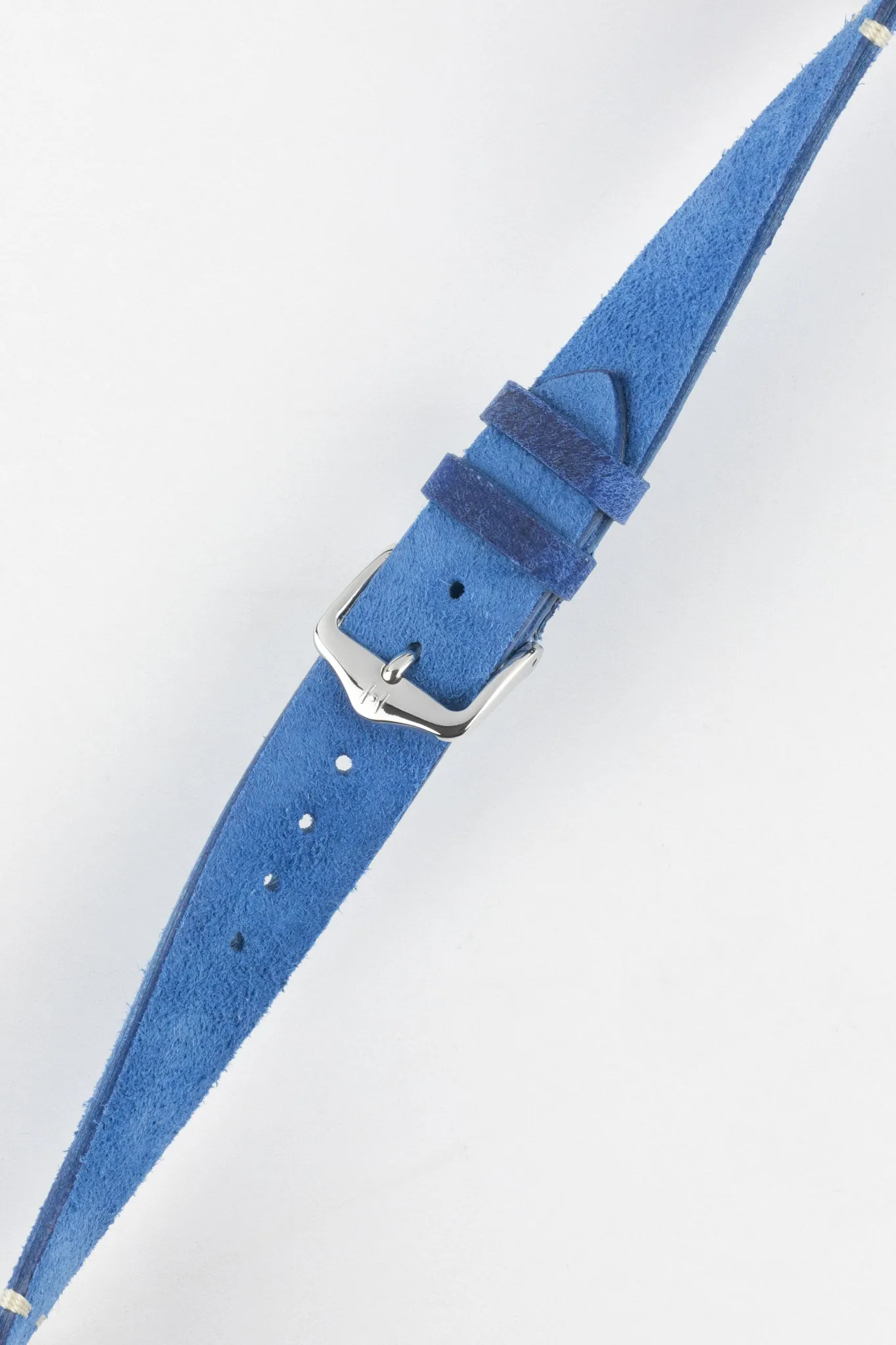 Hirsch SERRO Suede Watch Strap in Blue