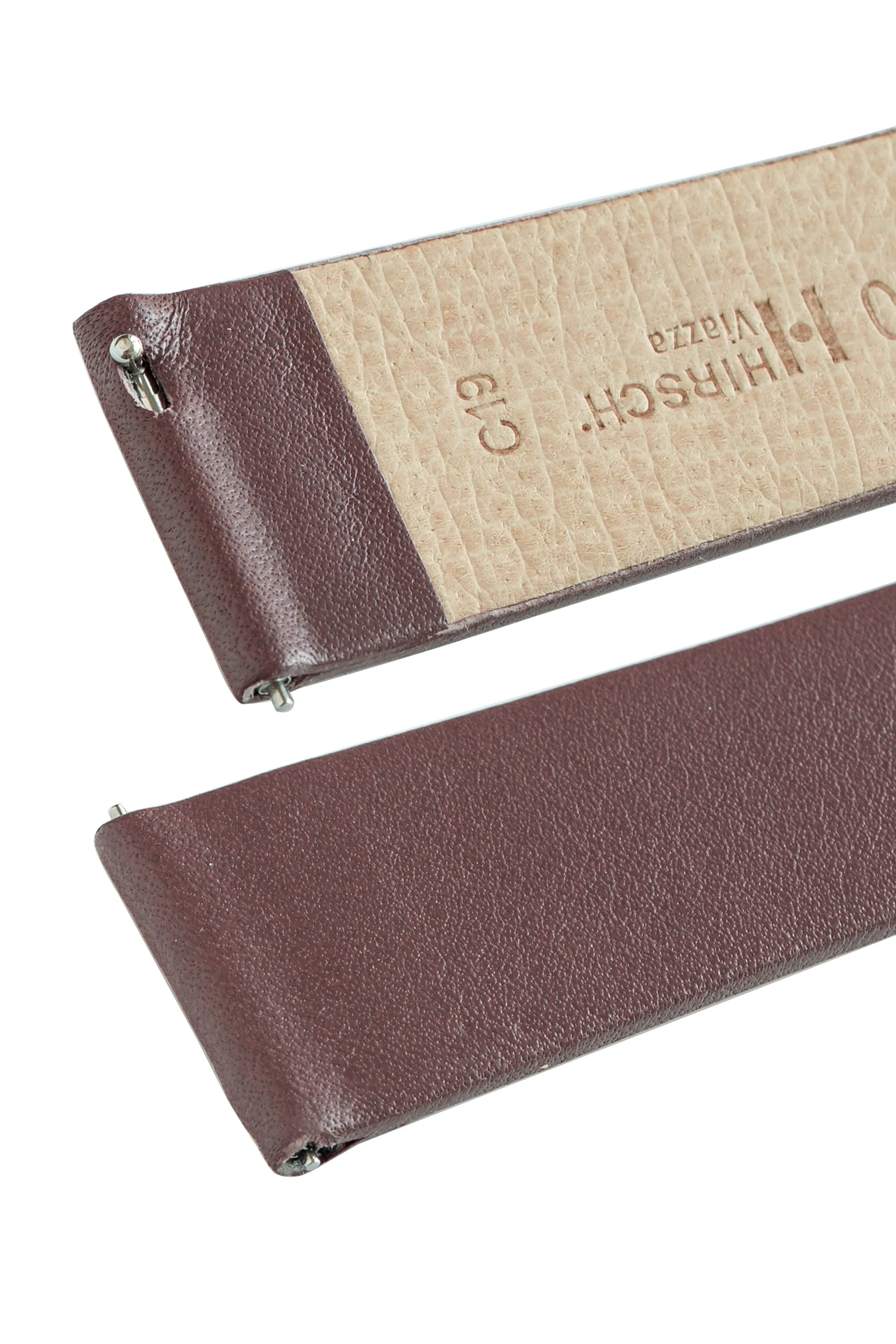 Hirsch VIAZZA Ladies Leather Quick-Release Watch Strap in TAUPE