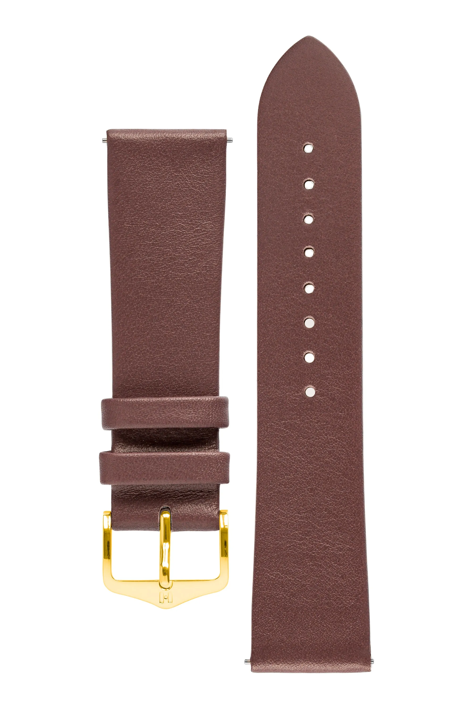 Hirsch VIAZZA Ladies Leather Quick-Release Watch Strap in TAUPE