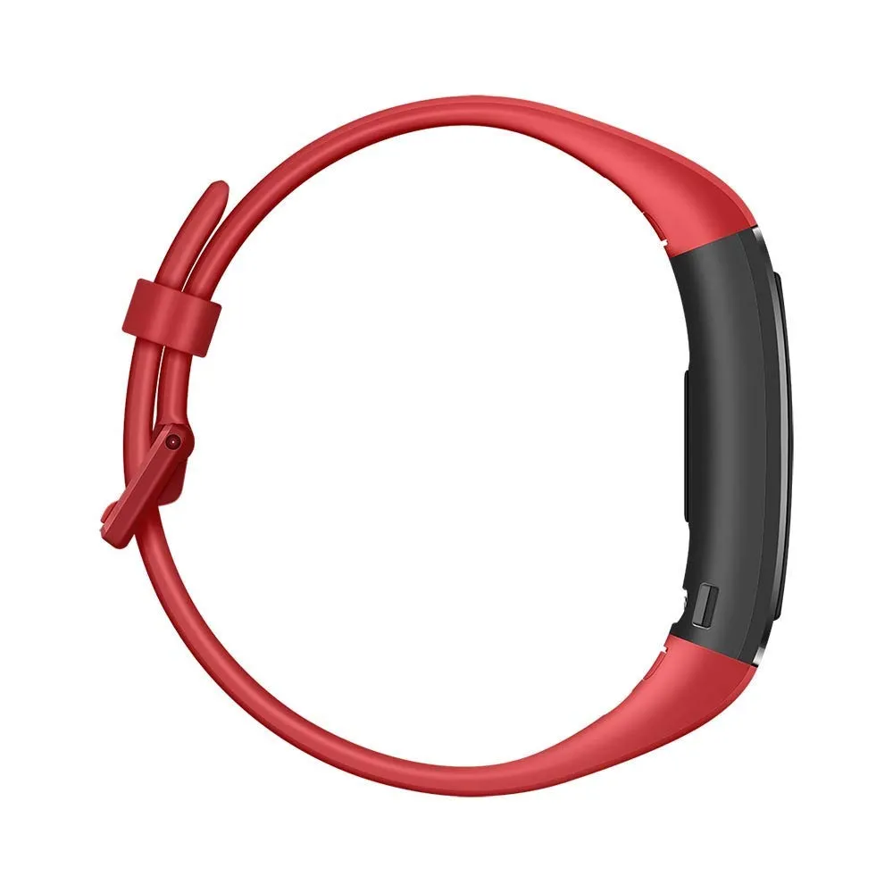 HUAWEI Band 4 Pro Smart Band Fitness Tracker with 0.95 Inch AMOLED Touchscreen, 24/7 Heart Rate Monitor, Indoor Outdoor Pro Tracking, Sleep Monitor, Built-in GPS, 5ATM Waterproof, Cinnabar Red