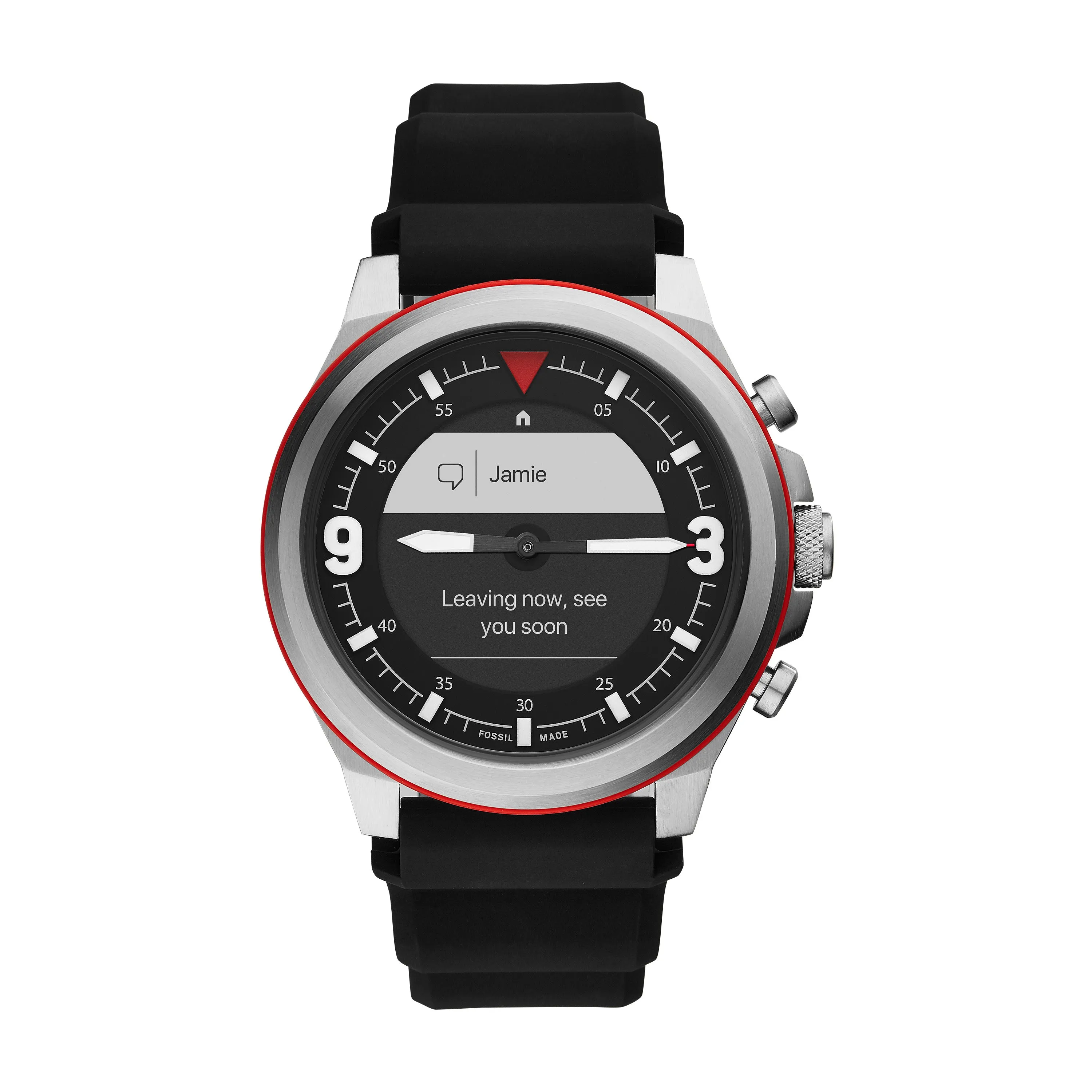 Hybrid Smartwatch HR Latitude Black Silicone