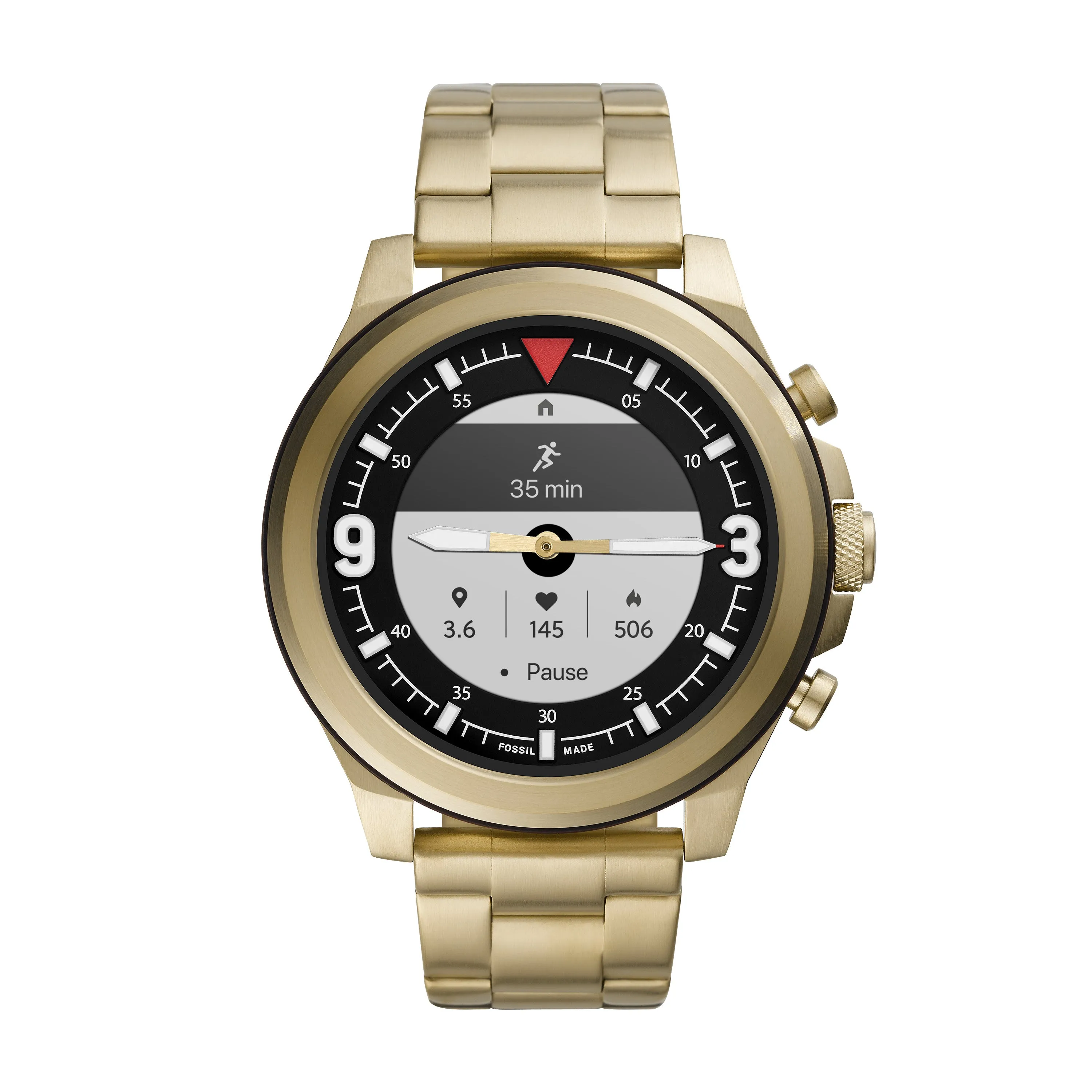 Hybrid Smartwatch HR Latitude Gold-Tone Stainless Steel