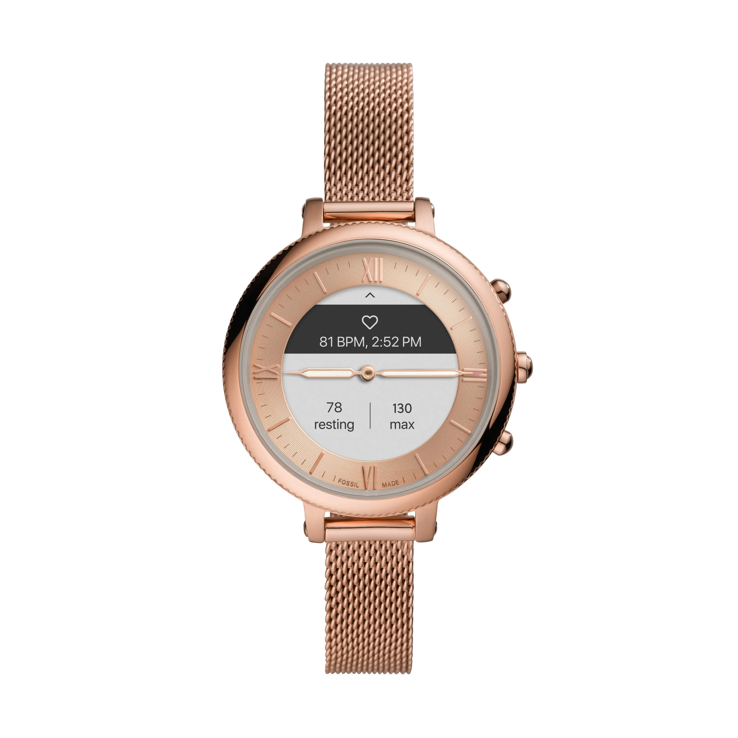 Hybrid Smartwatch HR Monroe Rose Gold-Tone Stainless Steel