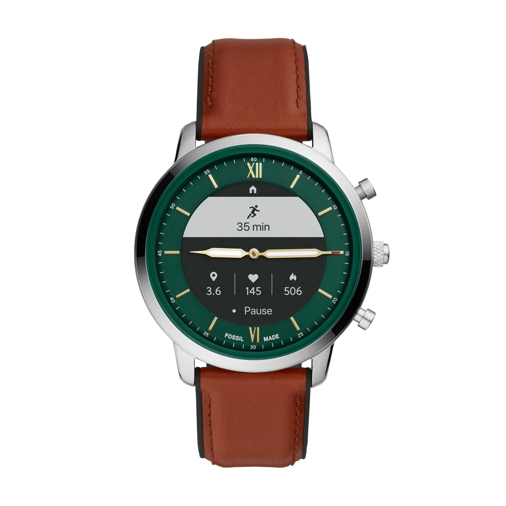 Hybrid Smartwatch HR Neutra Brown Leather