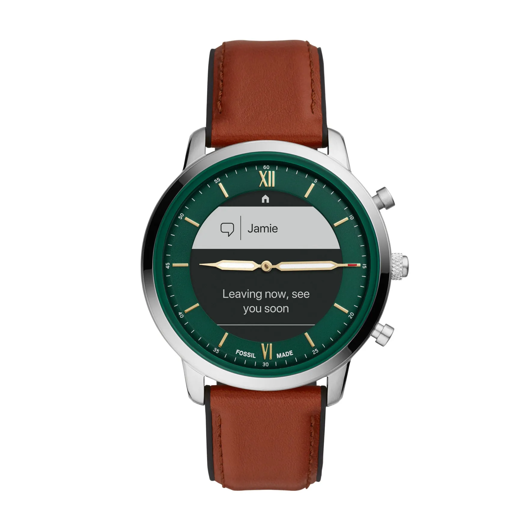 Hybrid Smartwatch HR Neutra Brown Leather