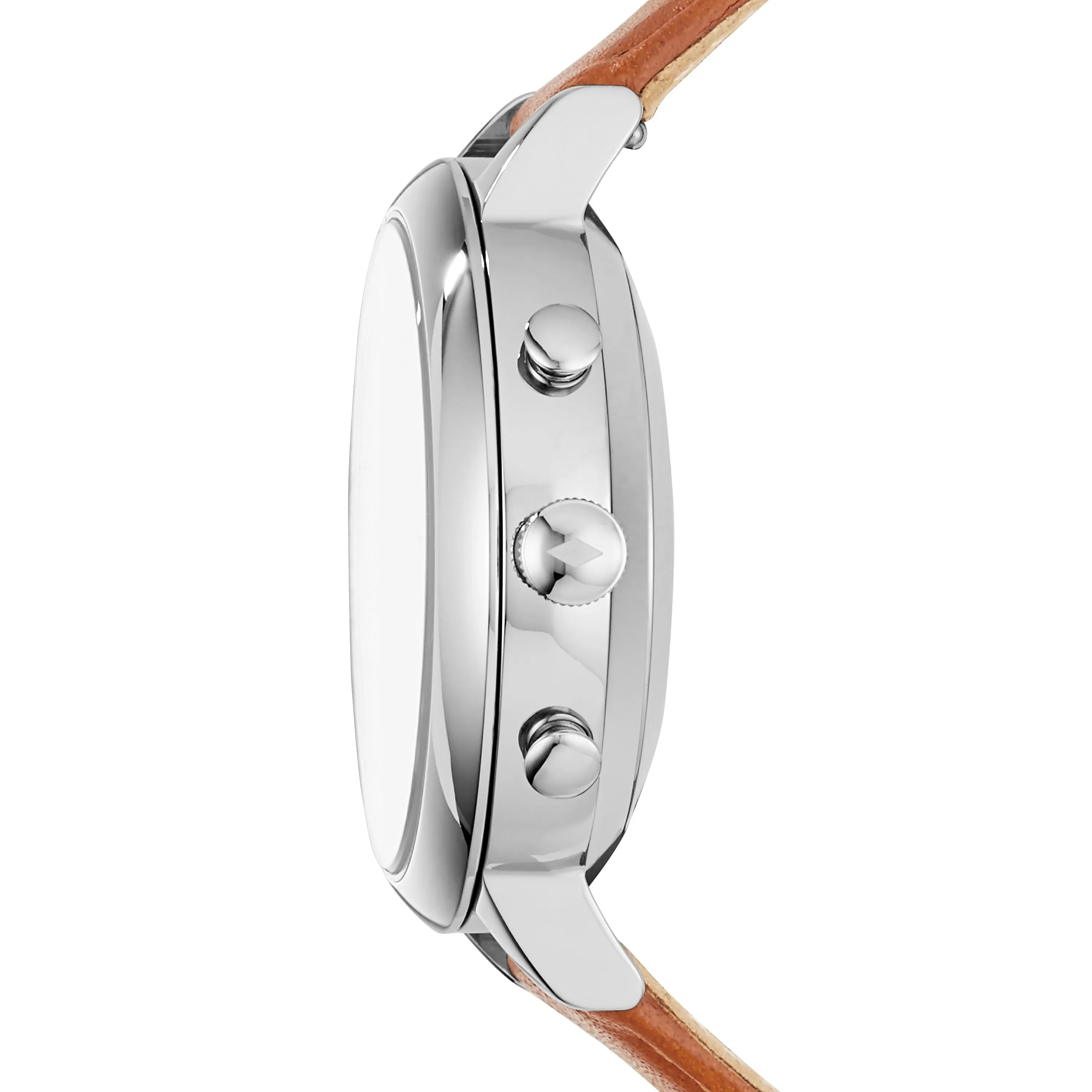 Hybrid Smartwatch Jacqueline Luggage Leather