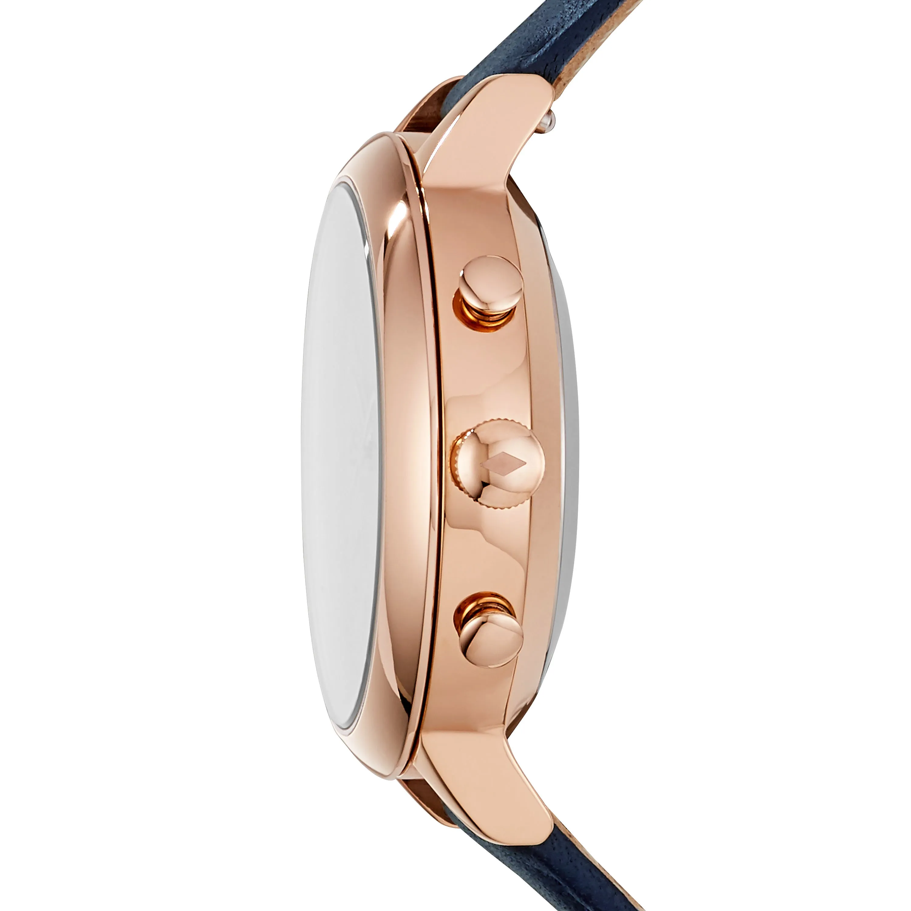 Hybrid Smartwatch Jacqueline Navy Leather