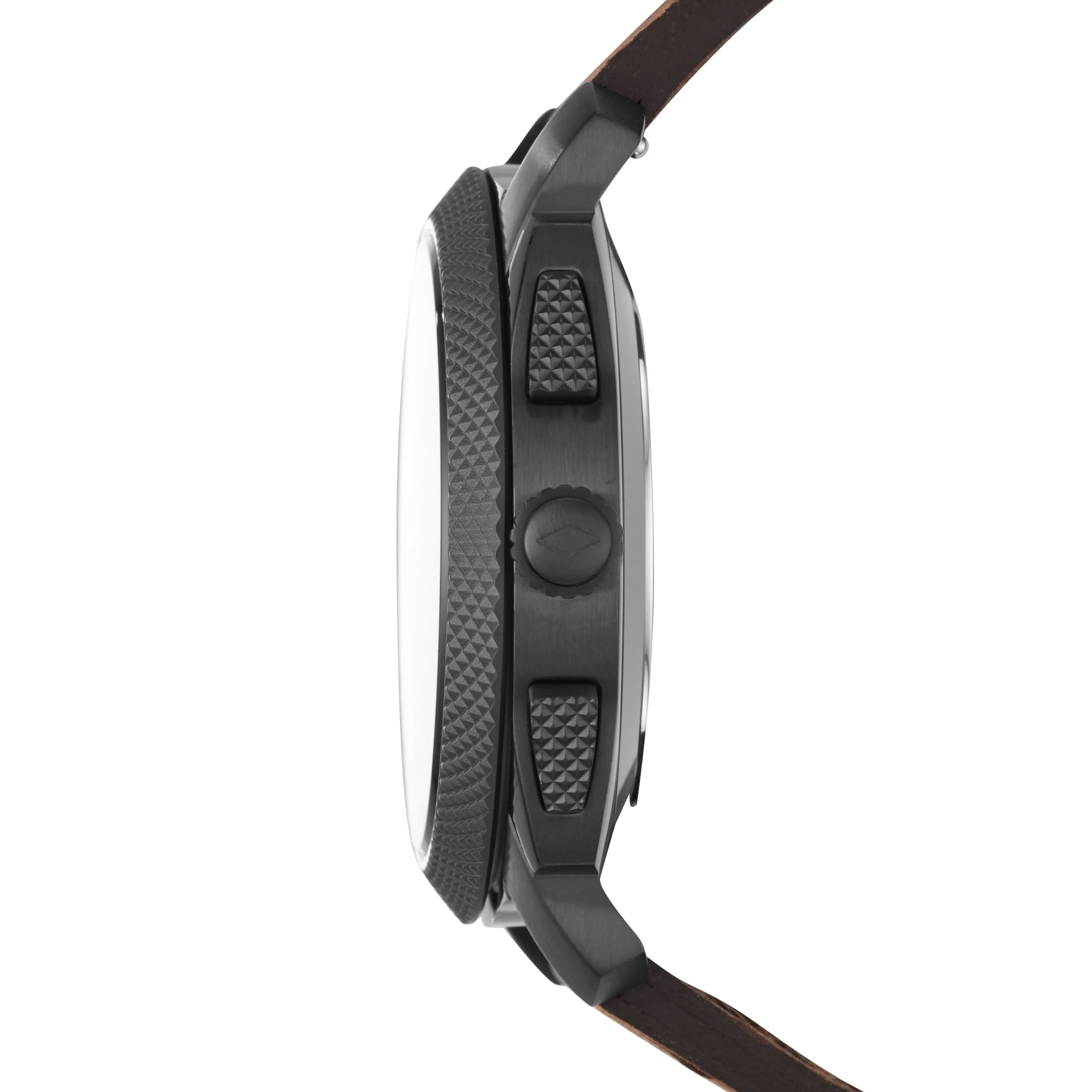 Hybrid Smartwatch Machine Dark Brown Leather