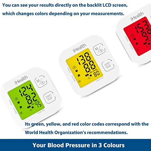iHealth TRACK Smart Blood Pressure Monitor (KN-550BT) - Connects to both Apple and Android devices