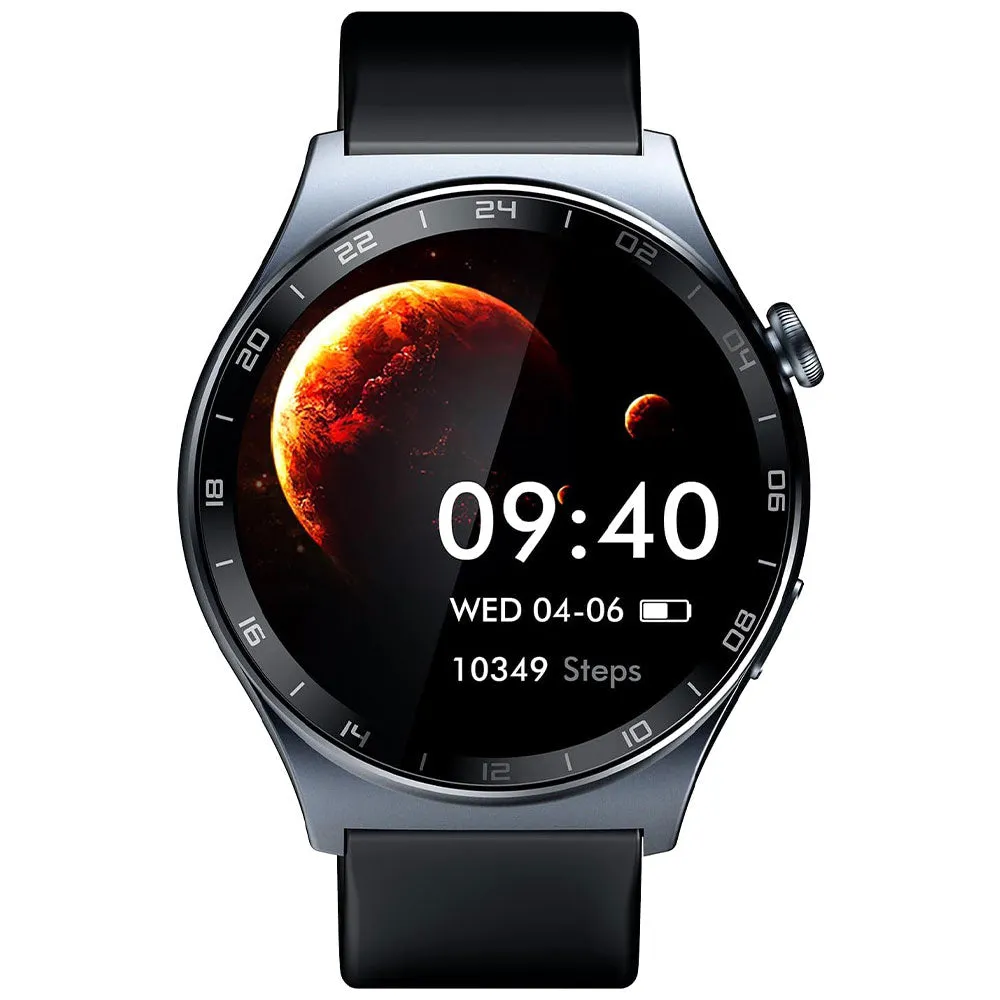 Infinix XWatch 3 WE XW3E Smart Watch Black Meta Case With Black Silicone Strap