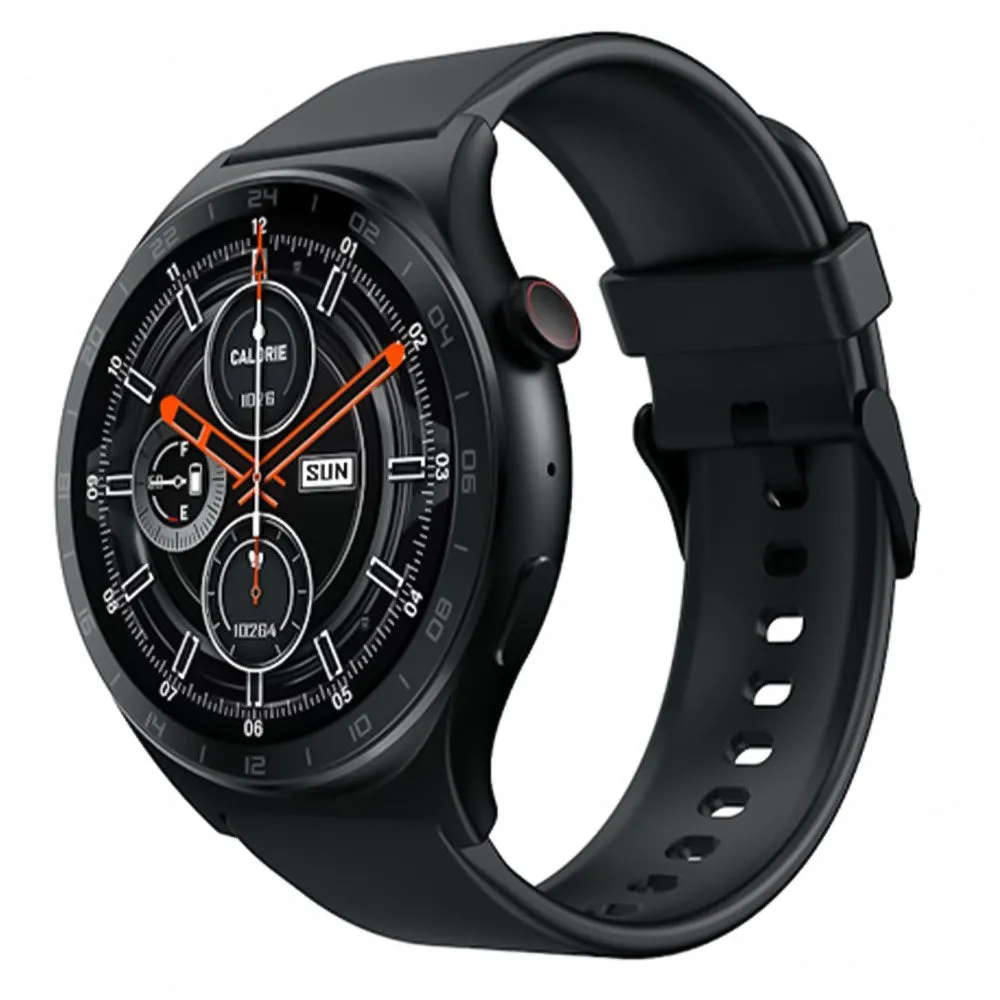Infinix XWatch 3 WE XW3E Smart Watch Black Meta Case With Black Silicone Strap