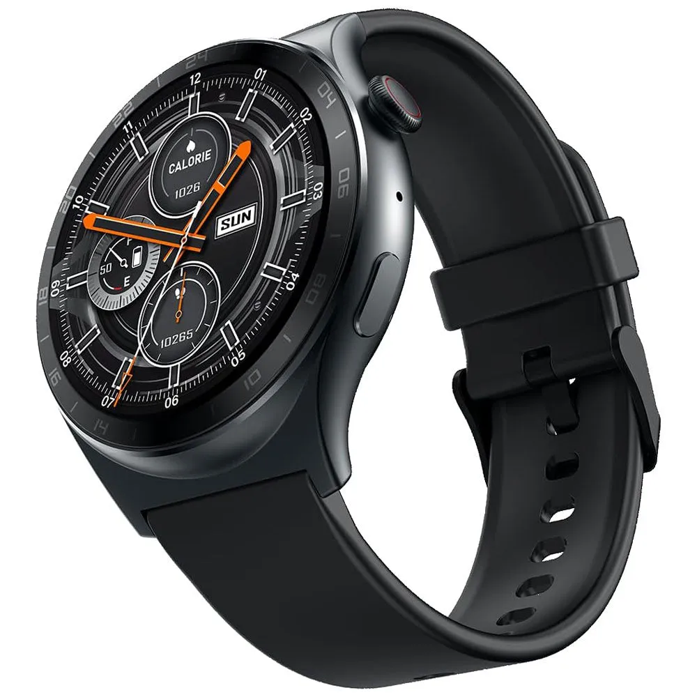 Infinix XWatch 3 WE XW3E Smart Watch Black Meta Case With Black Silicone Strap
