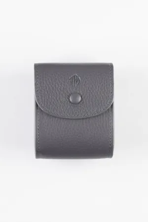 JPM Cubo Single Watch Leather Travel Case in GREY