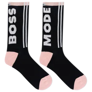 K.Bell Women's K.B Athletic Boss Mode Sport Crew Sock
