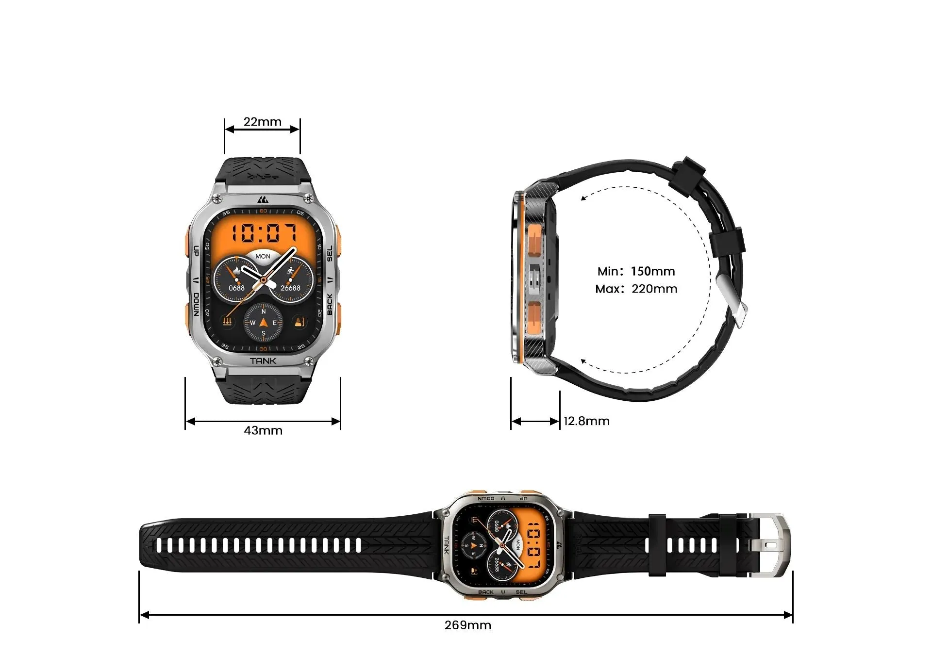 KOSPET TANK M3 ULTRA Smartwatch