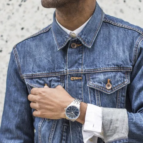 Kronaby Sekel 41mm Hybrid Smartwatch - Blue, Steel