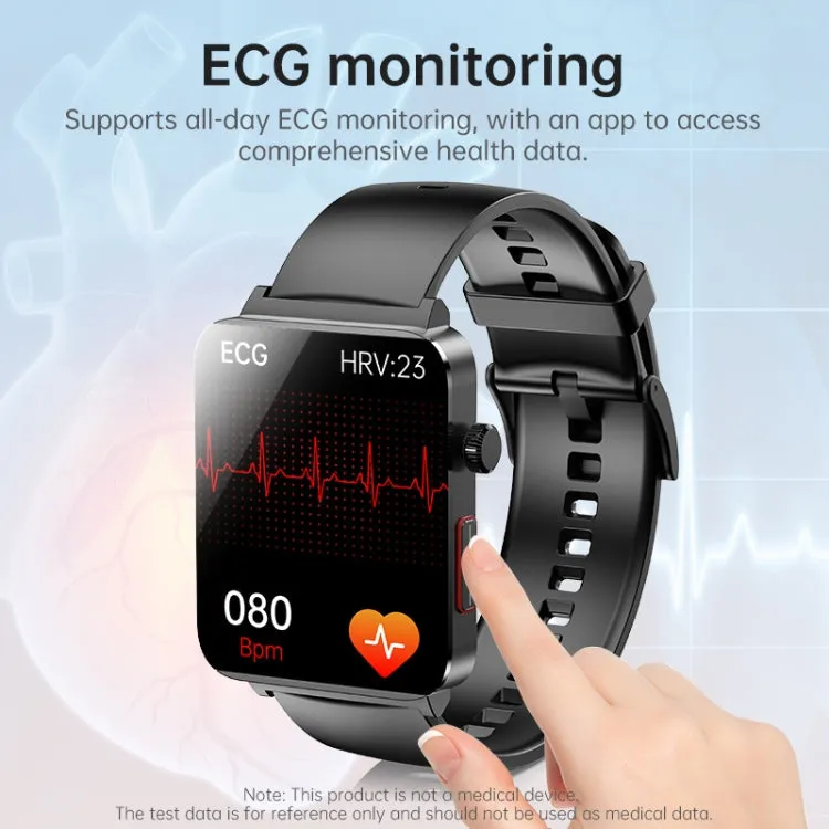 KS03 Pro 1.96 inch Color Screen Smart Watch, Support Bluetooth Call / Health Monitoring(Black)