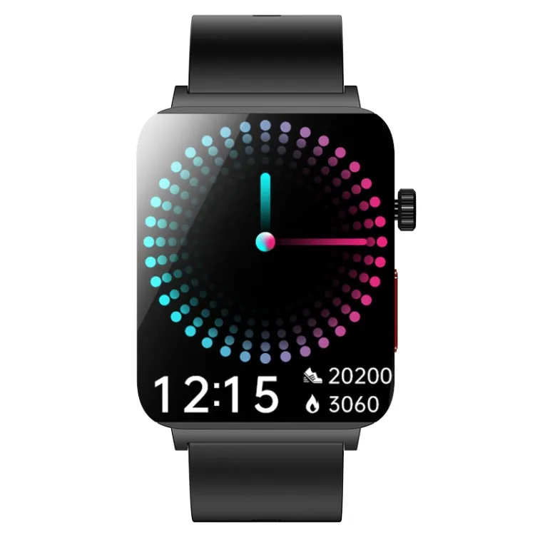 KS03 Pro 1.96 inch Color Screen Smart Watch, Support Bluetooth Call / Health Monitoring(Black)