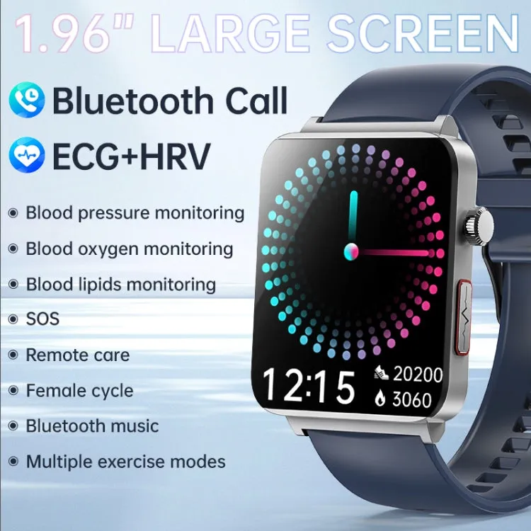 KS03 Pro 1.96 inch Color Screen Smart Watch, Support Bluetooth Call / Health Monitoring(Blue)