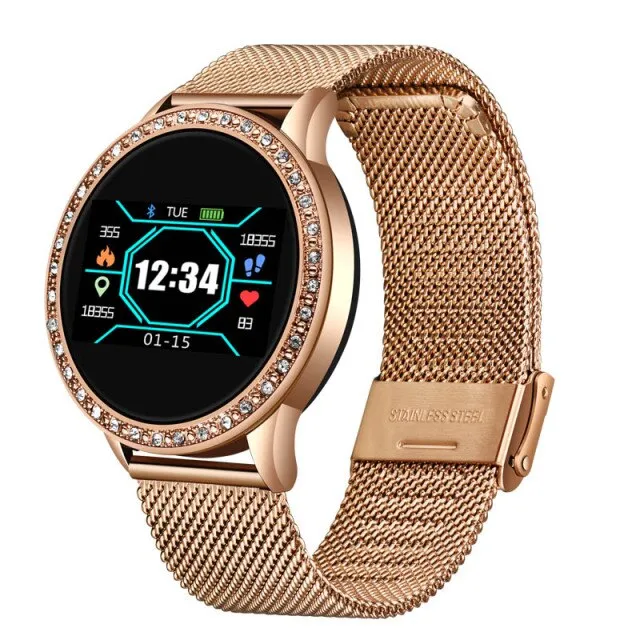 LIGE Ladies Smart Watch Women Blood Pressure Heart Rate Monitor Fitness tracker Sport Smart Band Alarm clock reminder Smartwatch