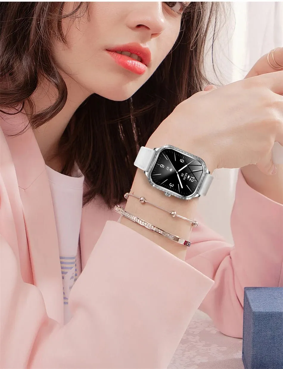 LIGE Smart Watches for Women Waterproof Bluetooth Call Fitness Tracker Smartwatch Mujer Digital Womens Watch Heart Rate Monitor