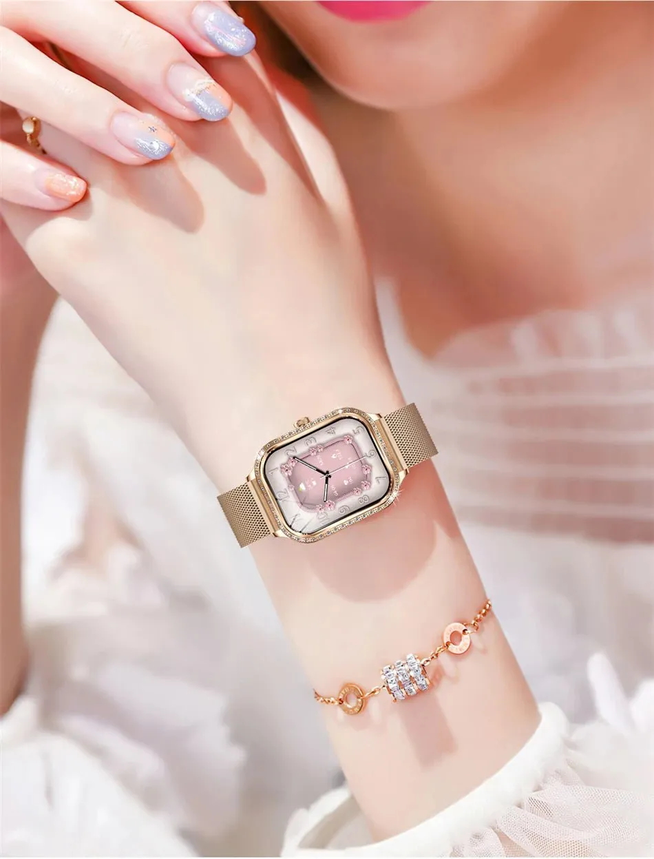 LIGE Smart Watches for Women Waterproof Bluetooth Call Fitness Tracker Smartwatch Mujer Digital Womens Watch Heart Rate Monitor