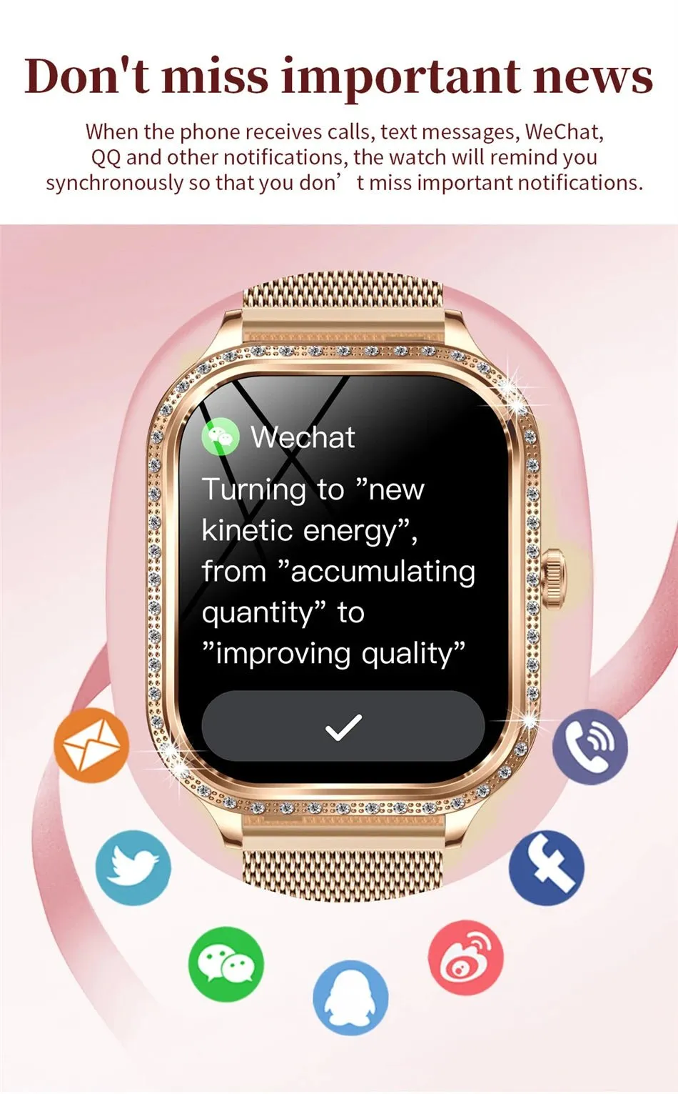 LIGE Smart Watches for Women Waterproof Bluetooth Call Fitness Tracker Smartwatch Mujer Digital Womens Watch Heart Rate Monitor