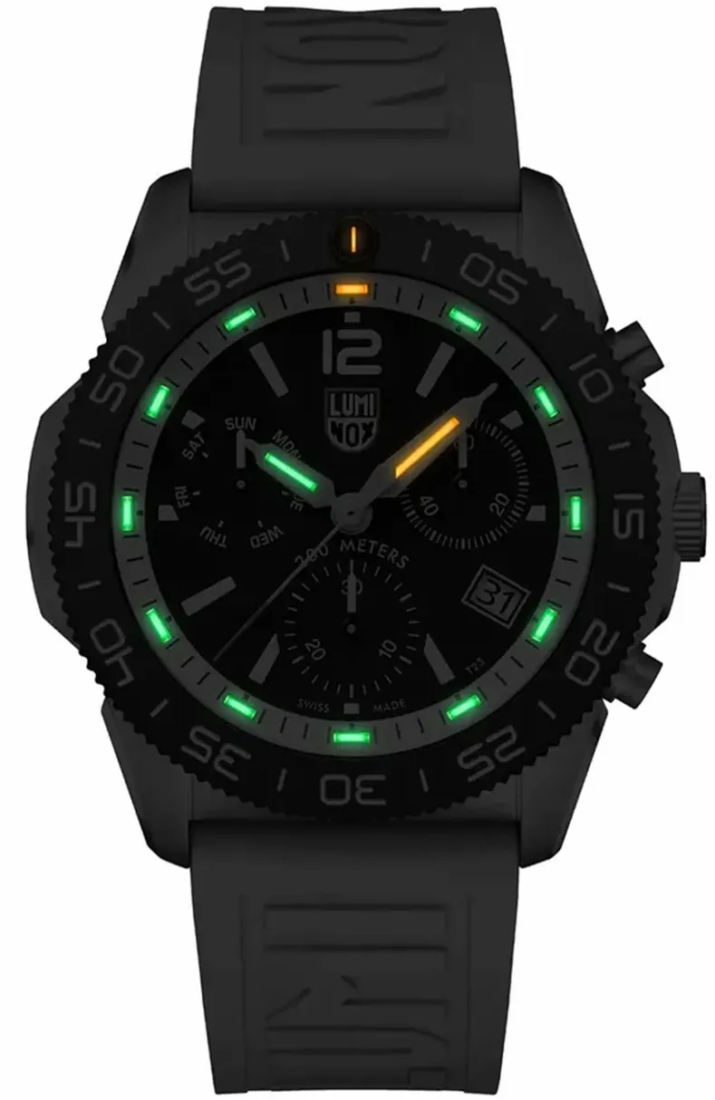 LMX Watch Sea Pacific Diver Chronograph 314 Black White