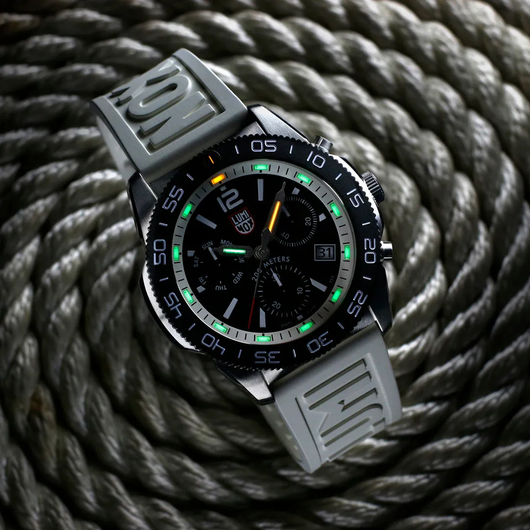 LMX Watch Sea Pacific Diver Chronograph 314 Black White