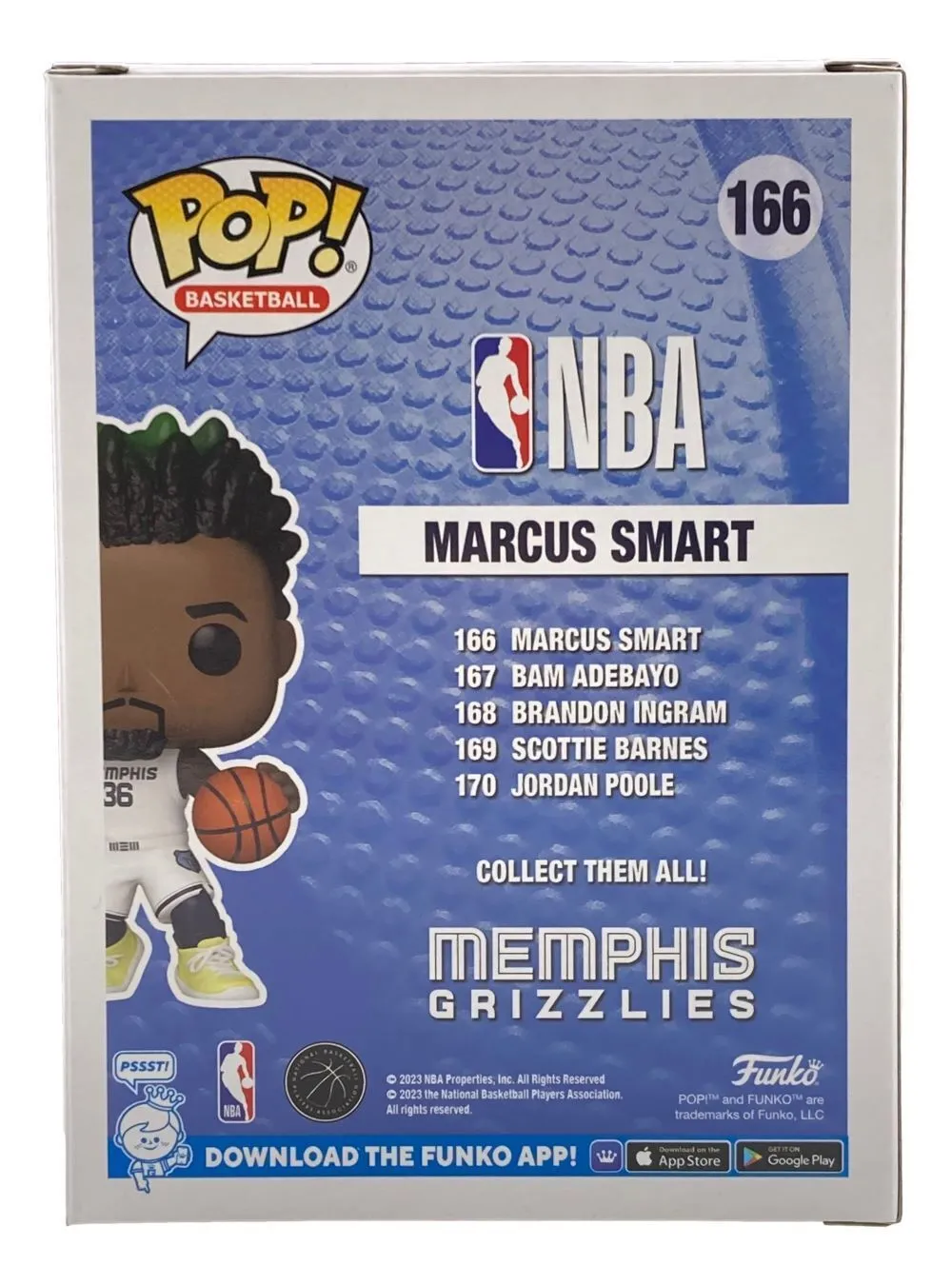 Marcus Smart Signed Memphis Grizzlies Funko Pop #166 BAS