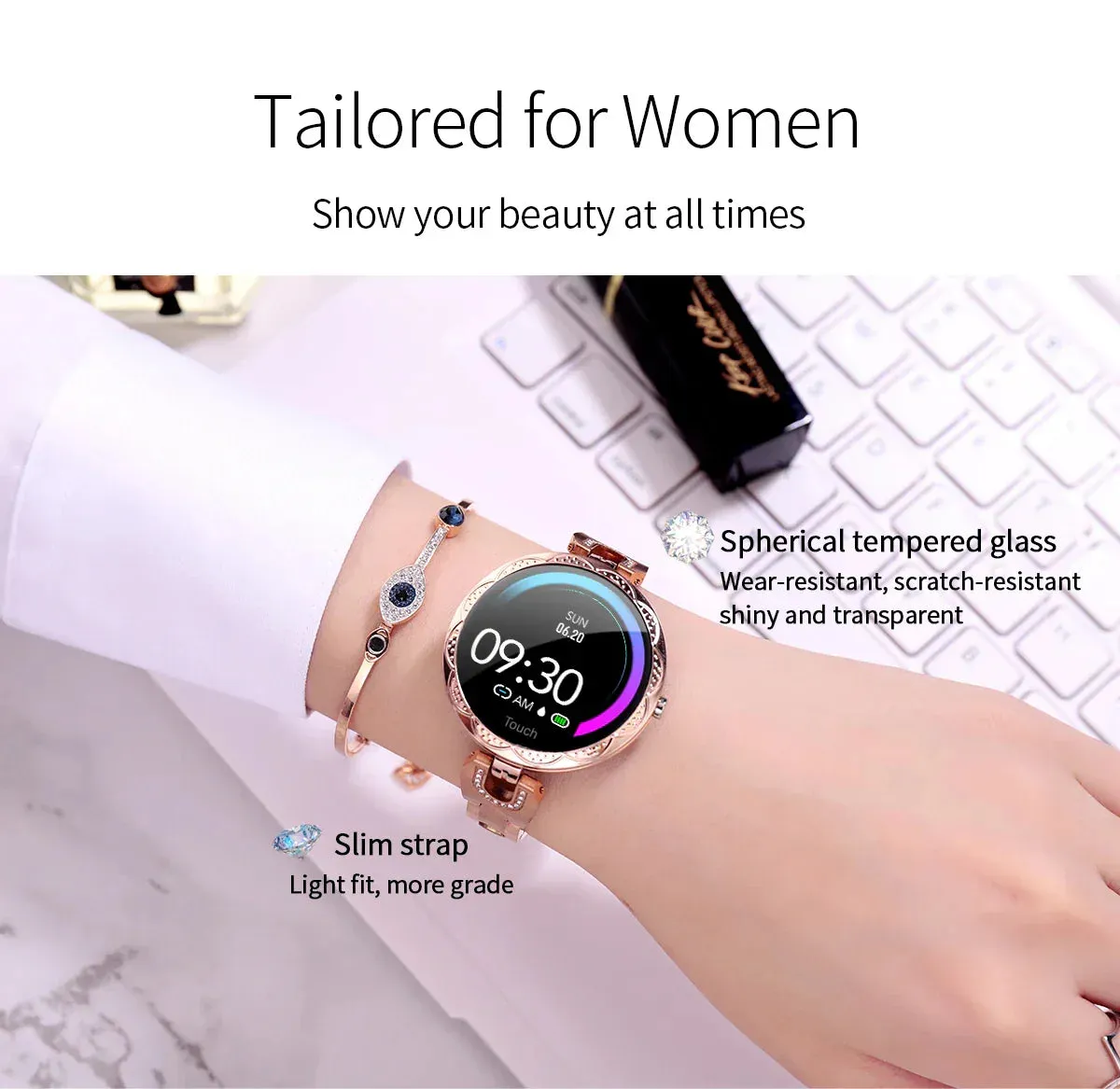 Metallic Minimalist Lady Smartwatch