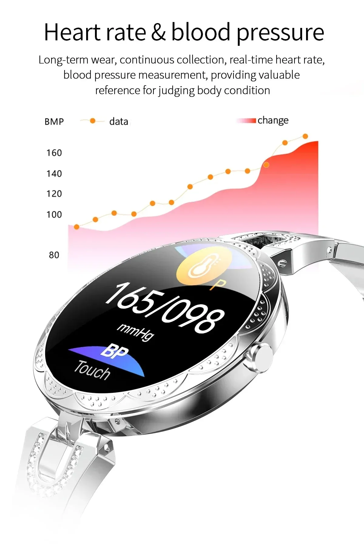 Metallic Minimalist Lady Smartwatch