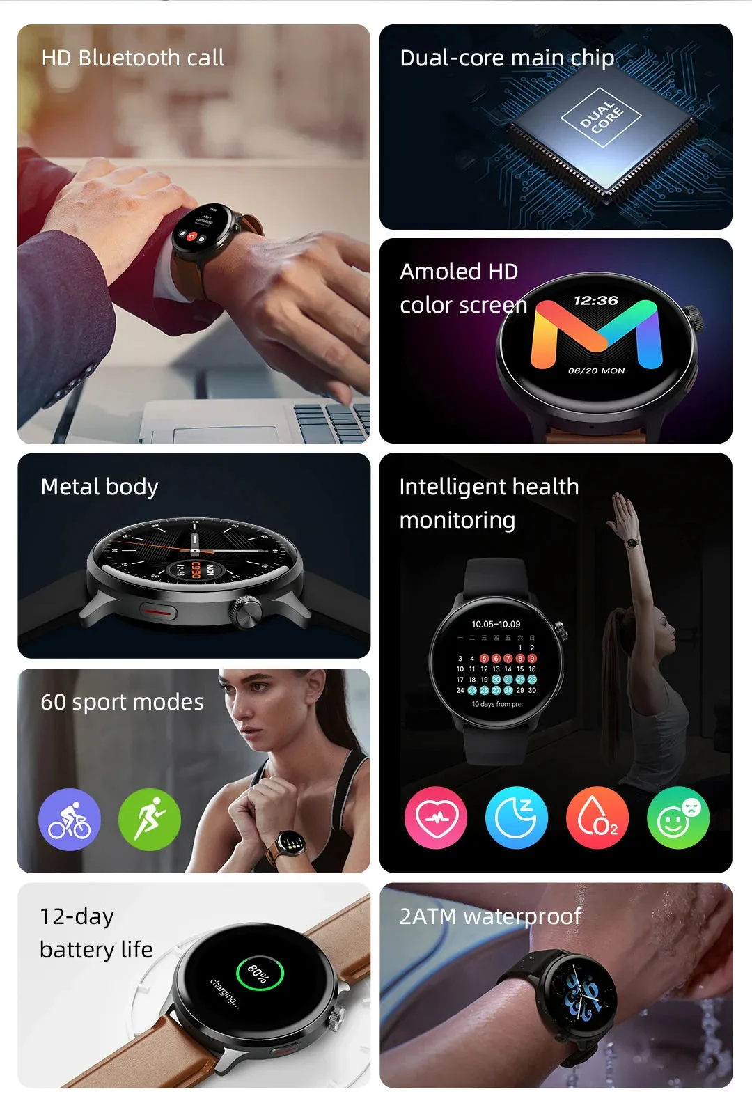 MIBRO Watch Lite 2 1.30" AMOLED Sport Smart Watch