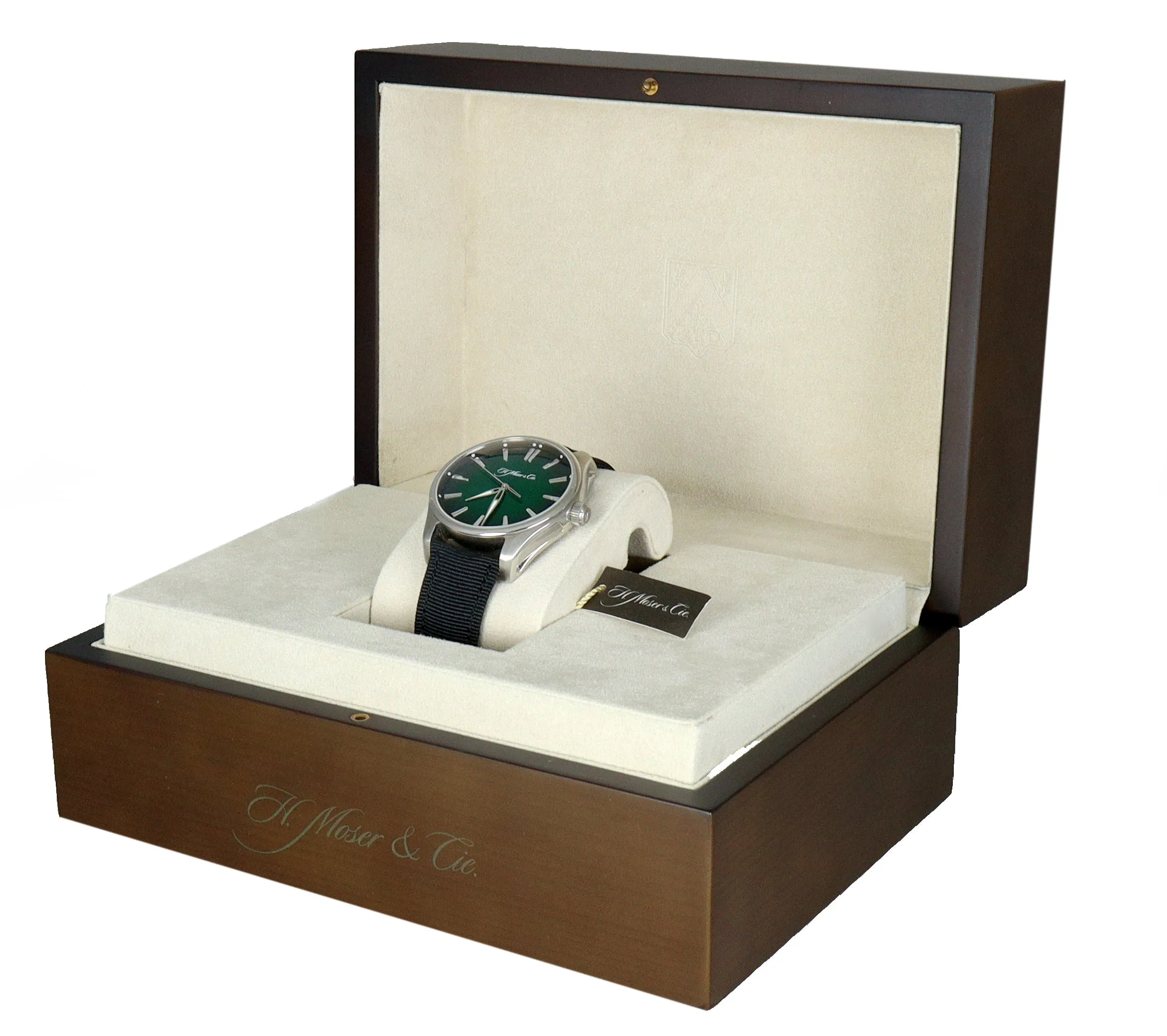MINT H. Moser & Cie. Pioneer Centre Seconds Cosmic Green 42.8mm 3200-1202 Watch
