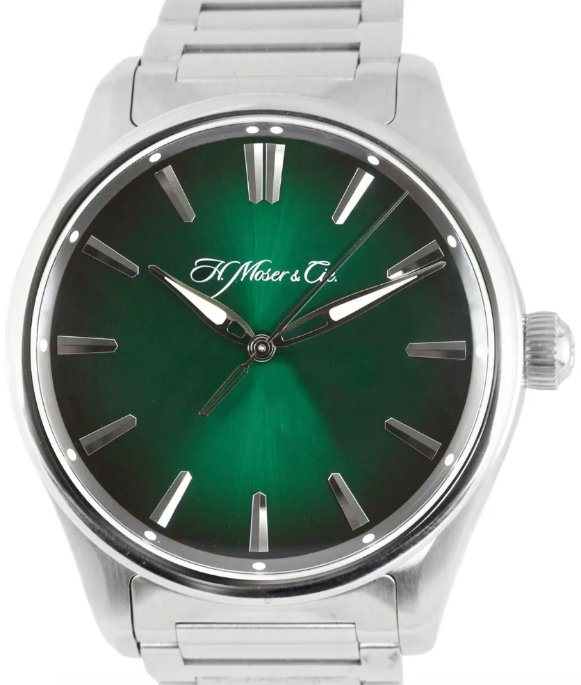 MINT H. Moser & Cie. Pioneer Centre Seconds Cosmic Green 42.8mm 3200-1202 Watch
