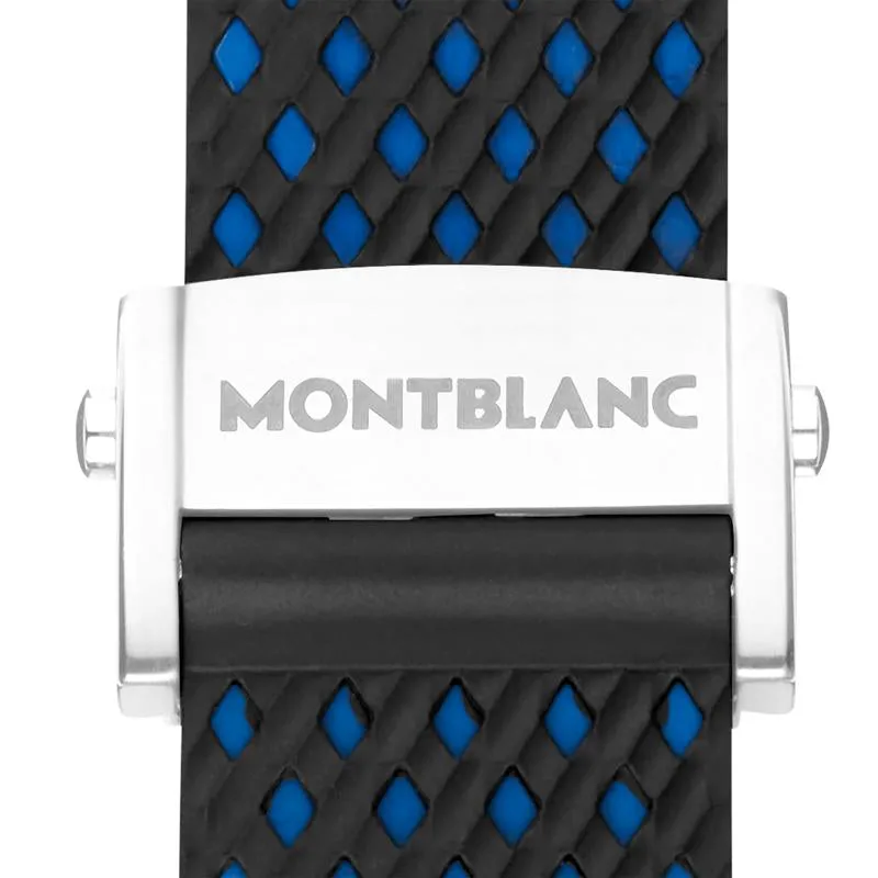 Montblanc Strap Summit 2 Blue Rubber Sport