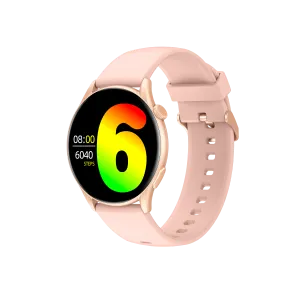 Montre Connectée 1.43" AMOLED Rosegold Case with Pink Strap