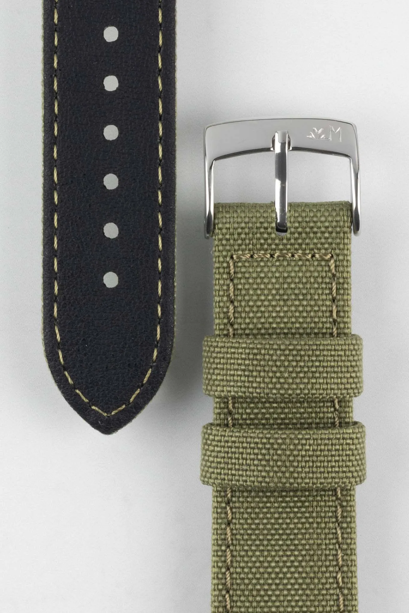 Morellato CORDURA 2 Water-Resistant Fabric Watch Strap in GREEN