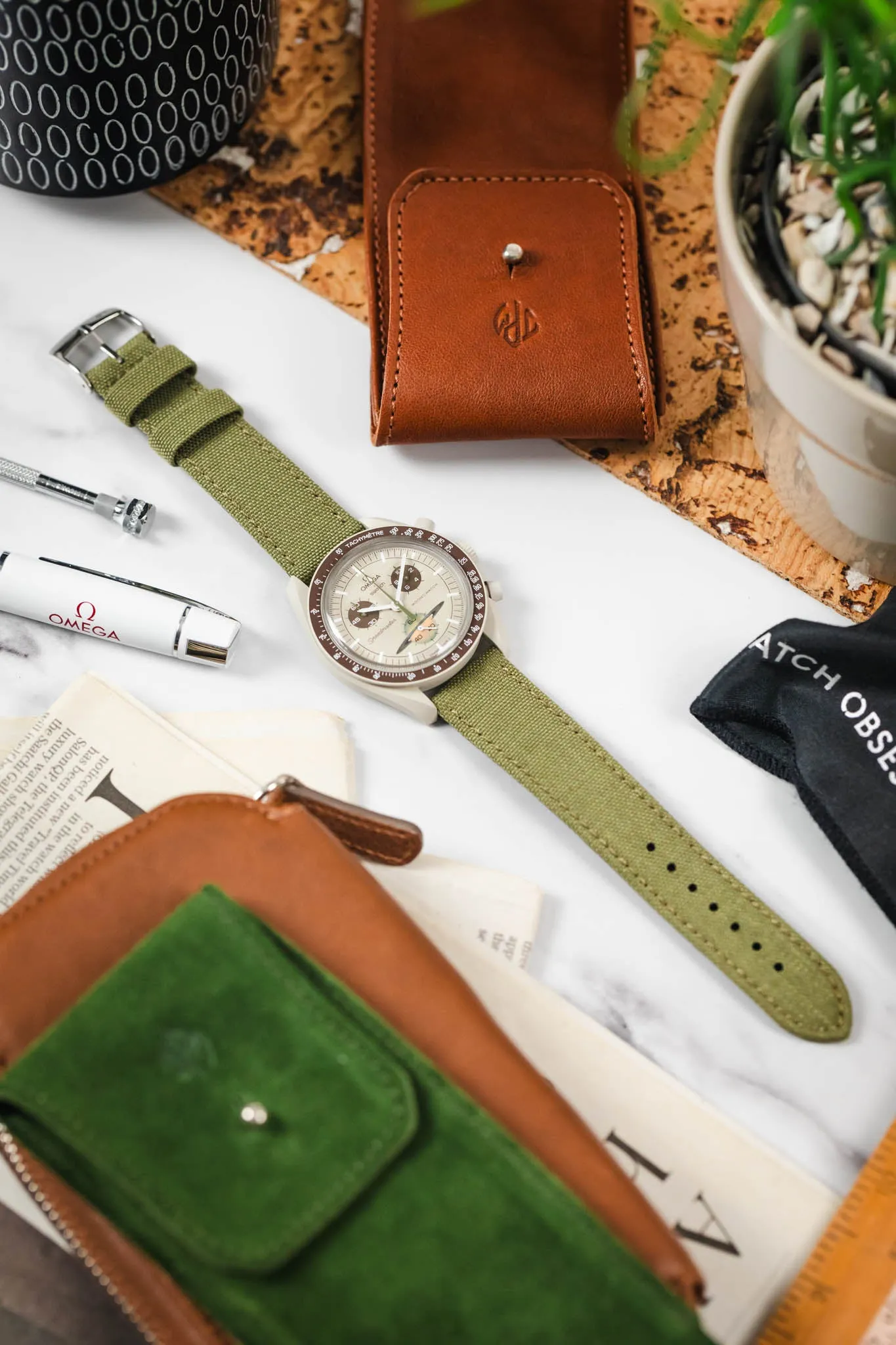 Morellato CORDURA 2 Water-Resistant Fabric Watch Strap in GREEN