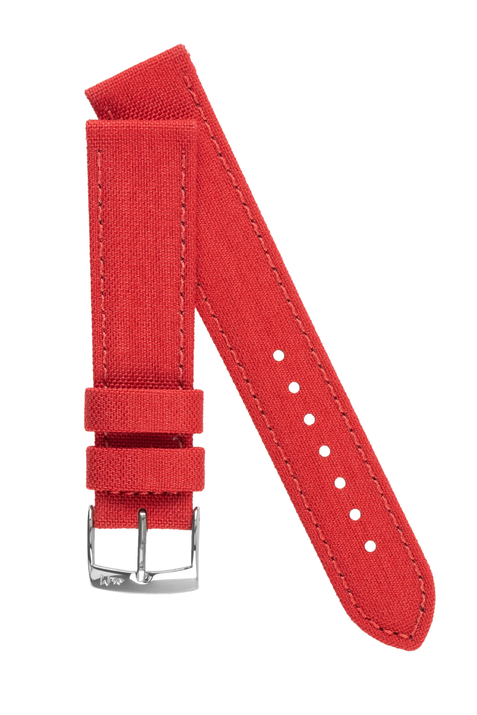 Morellato CORDURA 2 Water-Resistant Fabric Watch Strap in RED