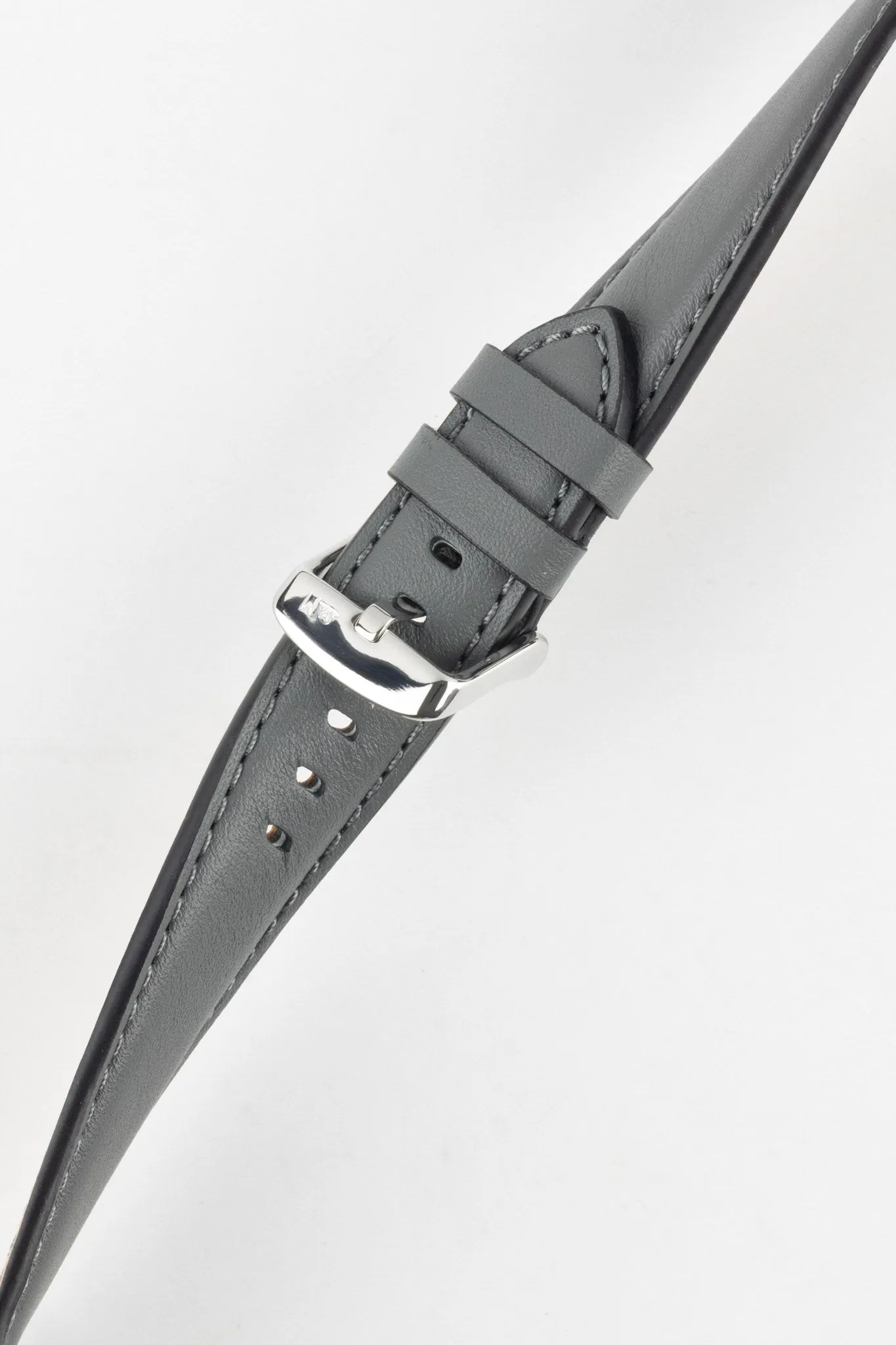 Morellato CROQUET Quick-Release Leather Watch Strap in GREY