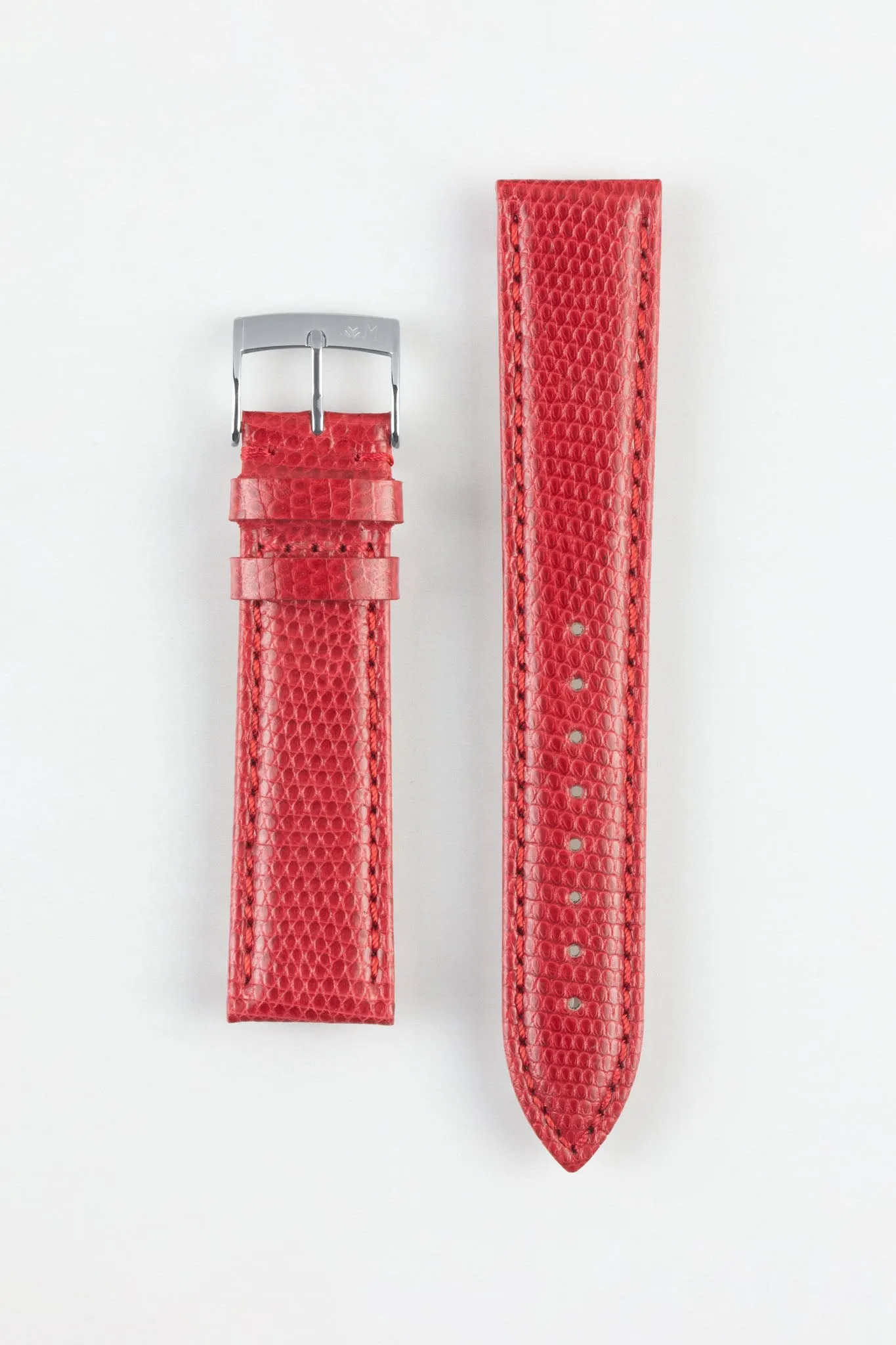 Morellato VIOLINO Genuine Lizard Skin Strap in RED