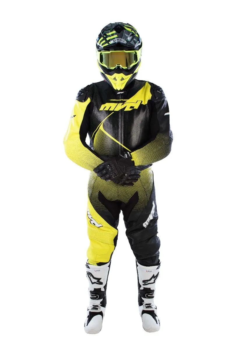 MVD Racewear Excelerator Supermoto Jacket Yellow