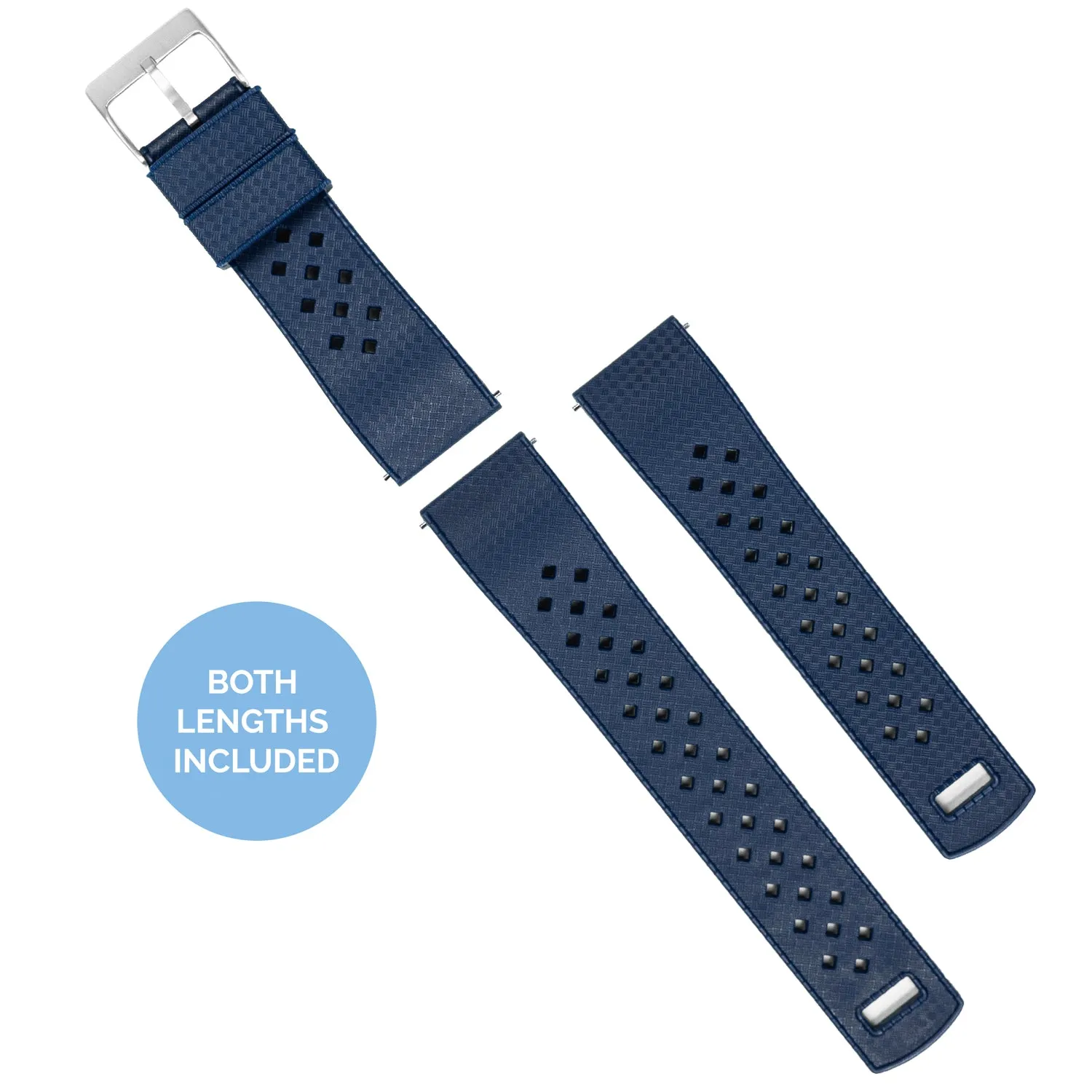 Navy Blue Tropical Style Watch Band