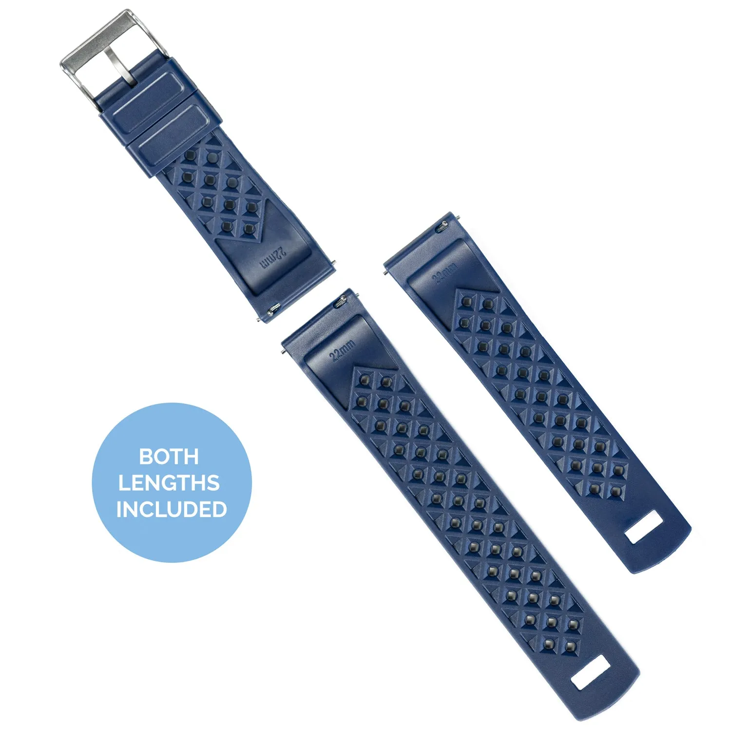 Navy Blue Tropical Style Watch Band