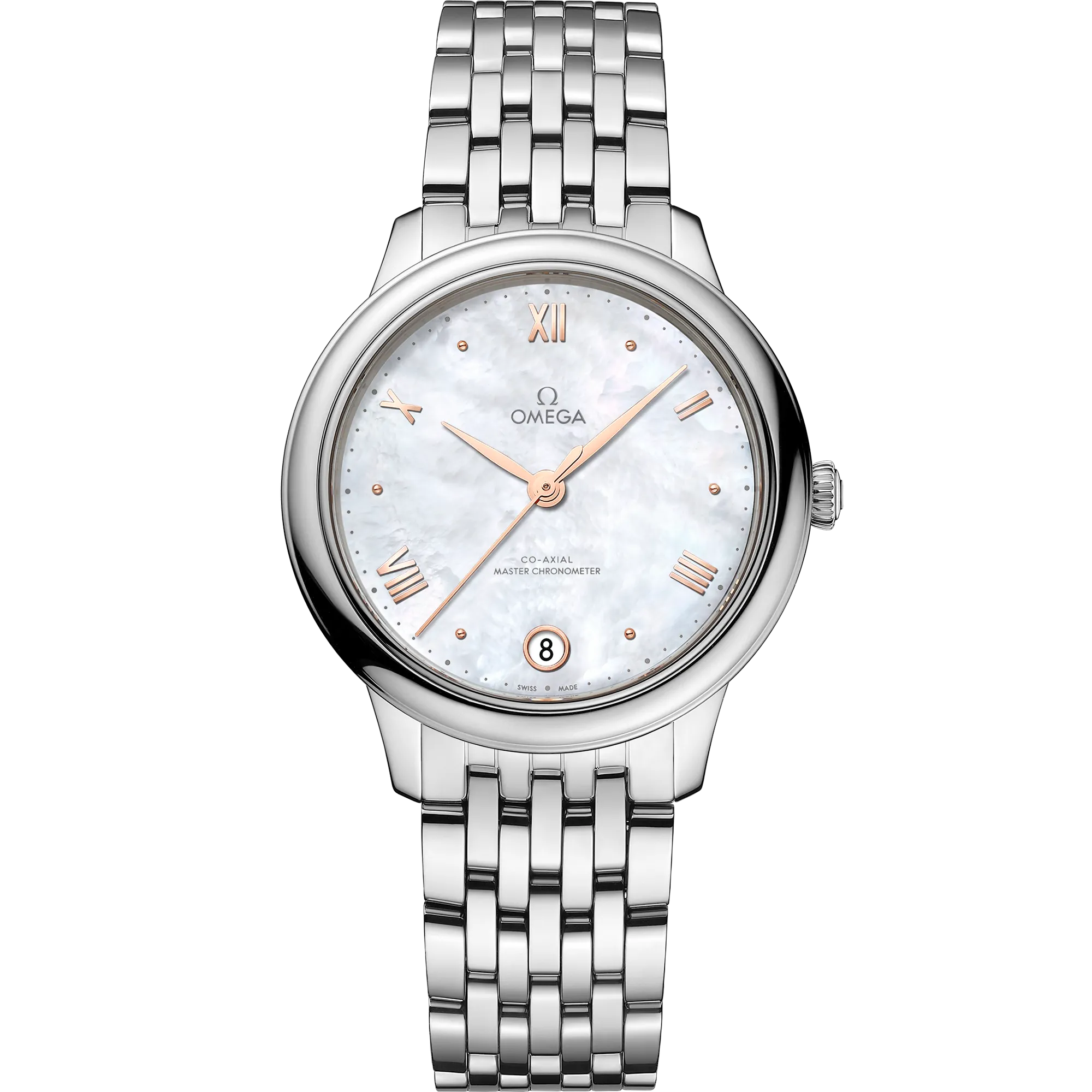 Omega De Ville Prestige 34 mm, steel on steel