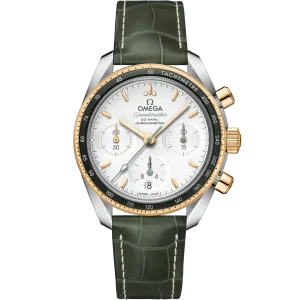Omega Speedmaster Speedmaster 38 38 mm, steel - yellow gold on leather strap