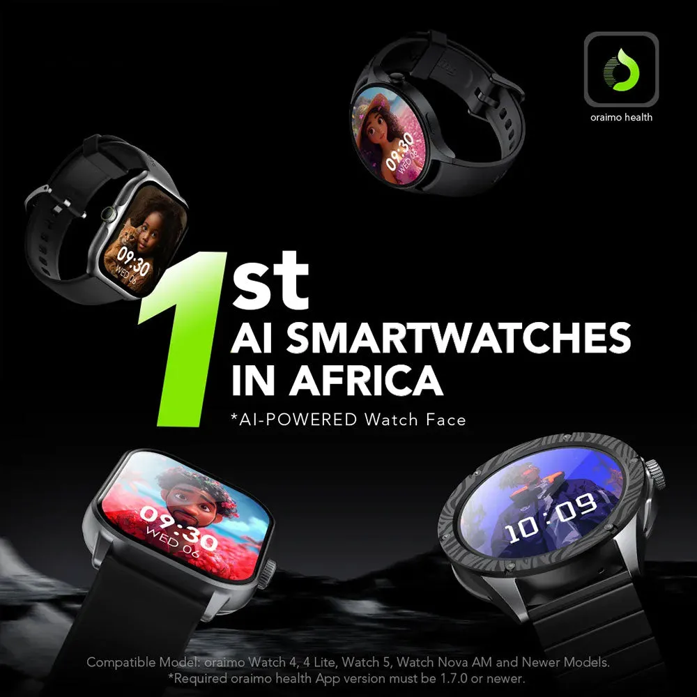 Oraimo Watch 5 OSW-805 Smart Watch Berry Gray Case With Berry Gray Silicone Strap