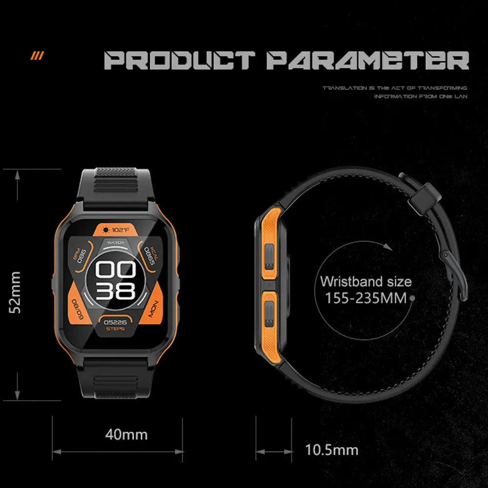 Outdoor Military Bluetooth Call Smart Watch